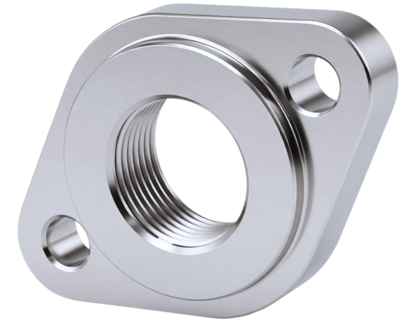 Фланец нержавеющий овальный AISI 316 6 мм DIN 2576 фото