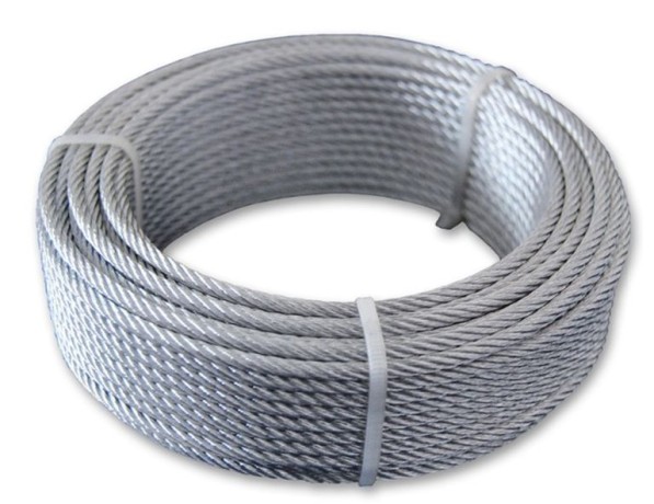 Канат стальной оцинкованный двойной круглопрядный правой свивки ВК ЛК-О 11,5 мм ГОСТ 3077-80 фото