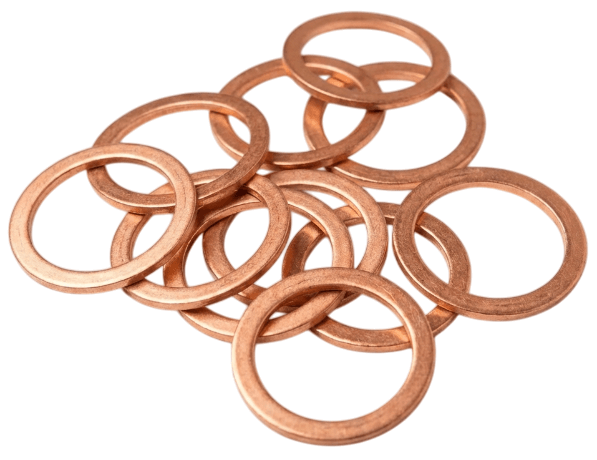 Кольцо медное для пресс фитингов ММ 6х10х1 мм DIN 7603 фото