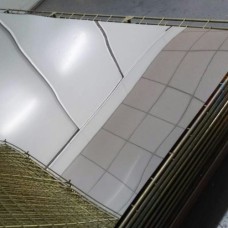 Лист нержавеющий BA+PI зеркальный с бумажным слоем х/к фото