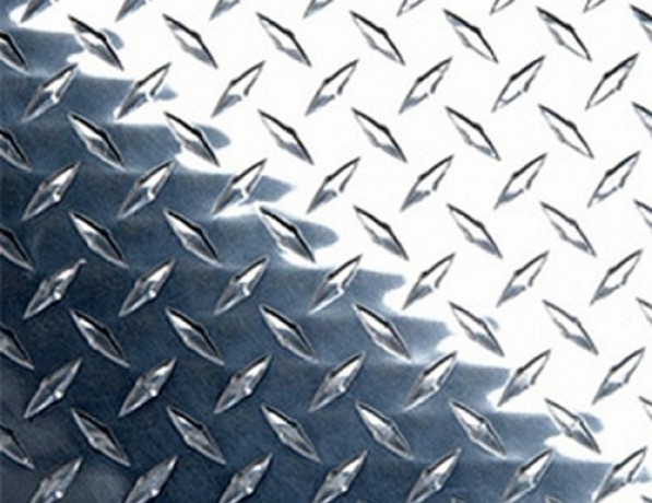 Лист нержавеющий рифленый г/к даймонд AISI 430 5 мм фото